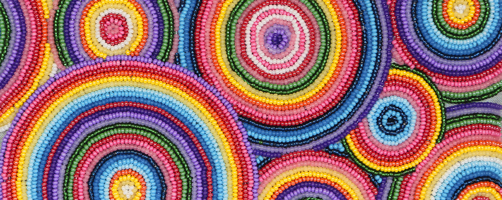 Colorful beaded patterns