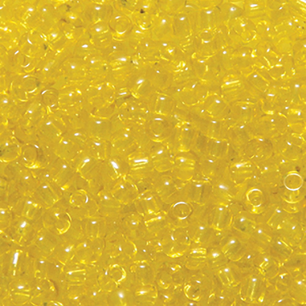 10EP221R: Vintage FRNCH Transparent LT Yellow 10/0 50 Gram Bag