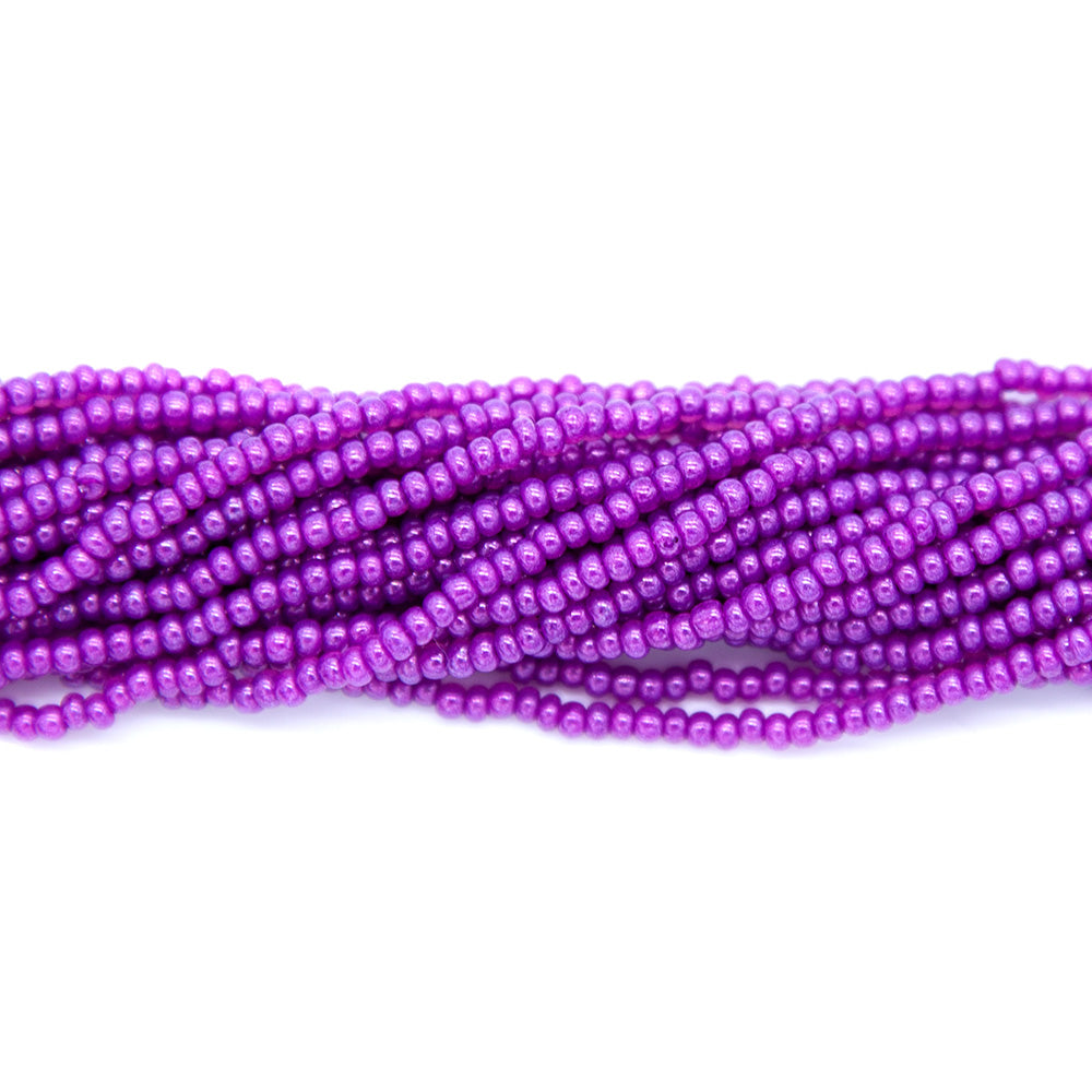10SB197-2SR: CZ Seed Bead Coated Luster Purple 10/0