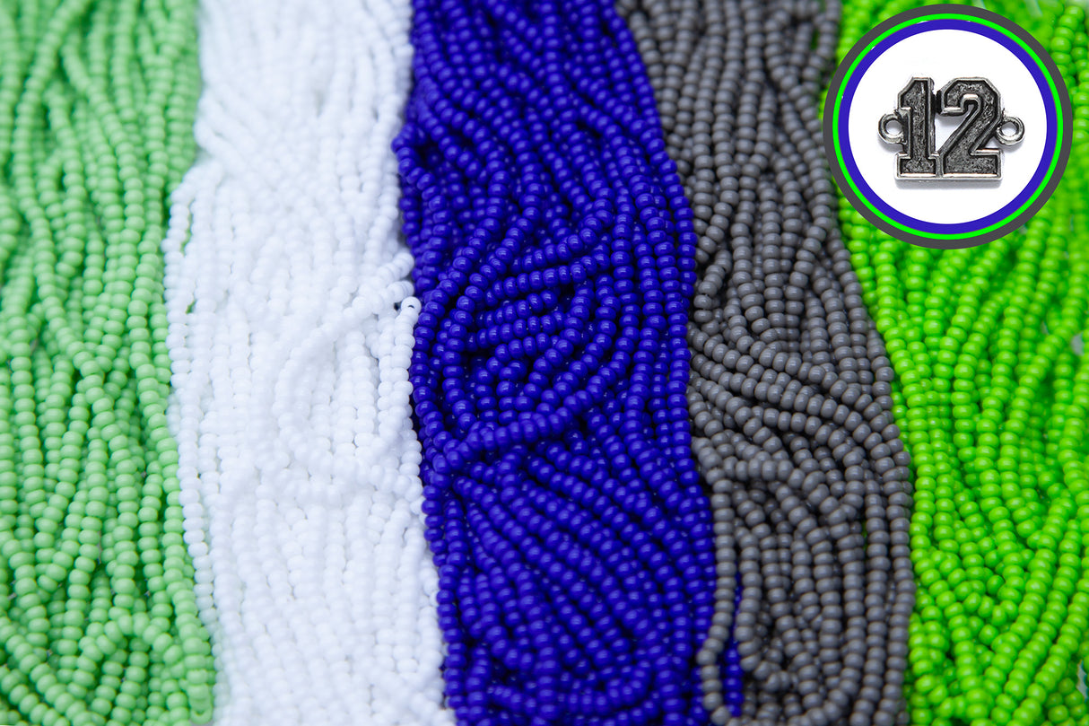 10SB999-SEA: CZ Seed Bead 10/0 Seattle Color Bundle 5HK