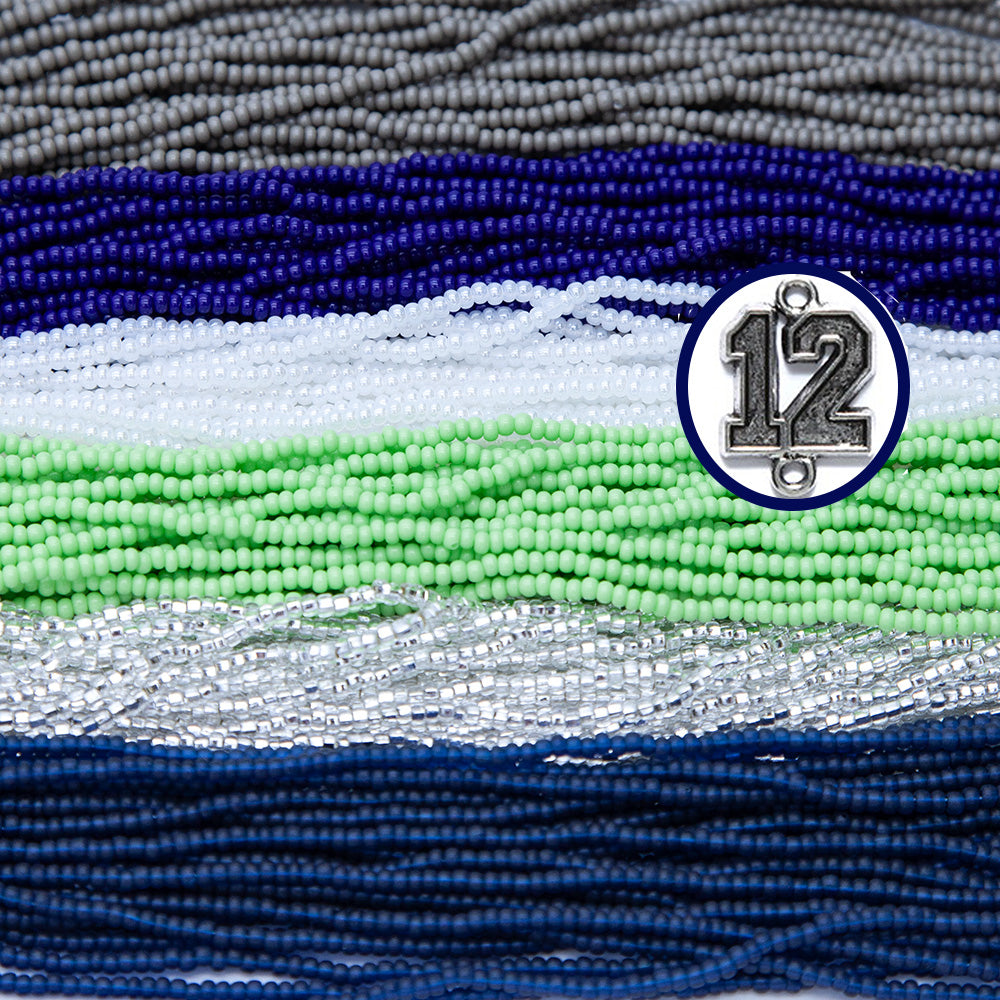 10SB999-SEA: CZ Seed Bead 10/0 Seattle Color Bundle 5HK