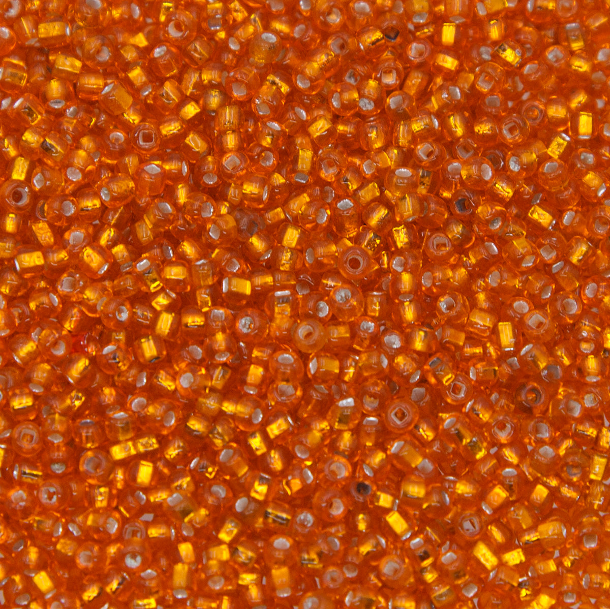 10SV100-10: Vintage Venetian Transparent S/L SQ-h Bright Orange 10/0 250 Grams