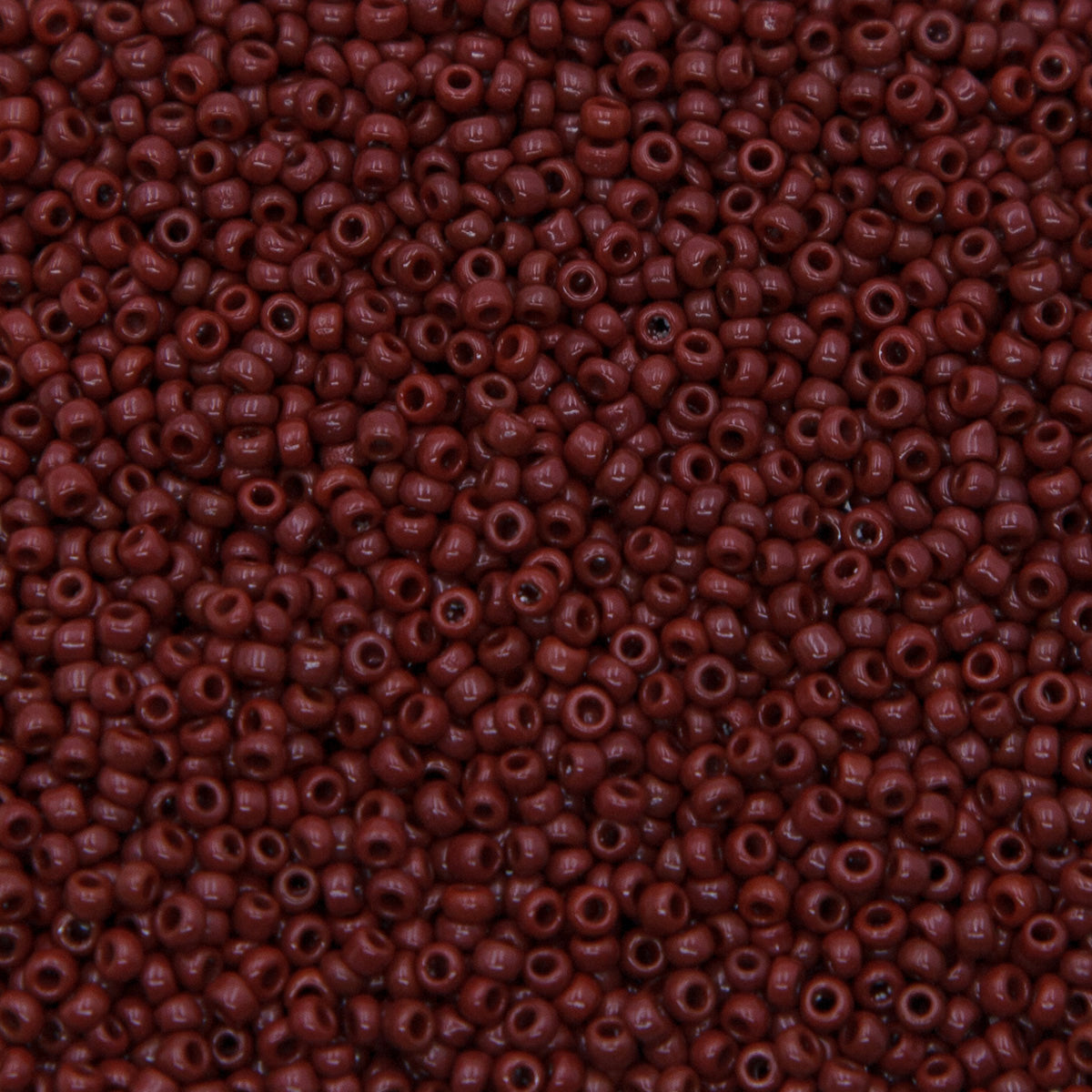 10SV100-28: Vintage Venetian Seed Bead Opaque Reddish/brown 10/0 - 250 Grams