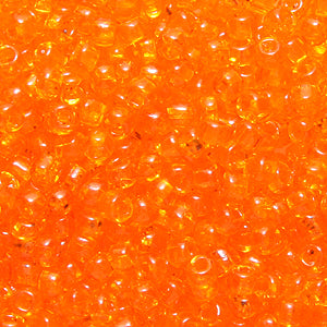 10SV232-3: Vintage Venetian Transparent Orange #3 SQ Hole 10/0 500 Grams