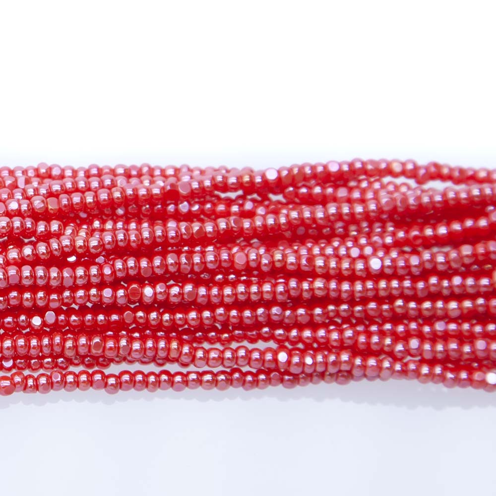 11SB342-CR: CZ Seed Bead True Cut Sfinx Lt Red 11/0 - 1HK