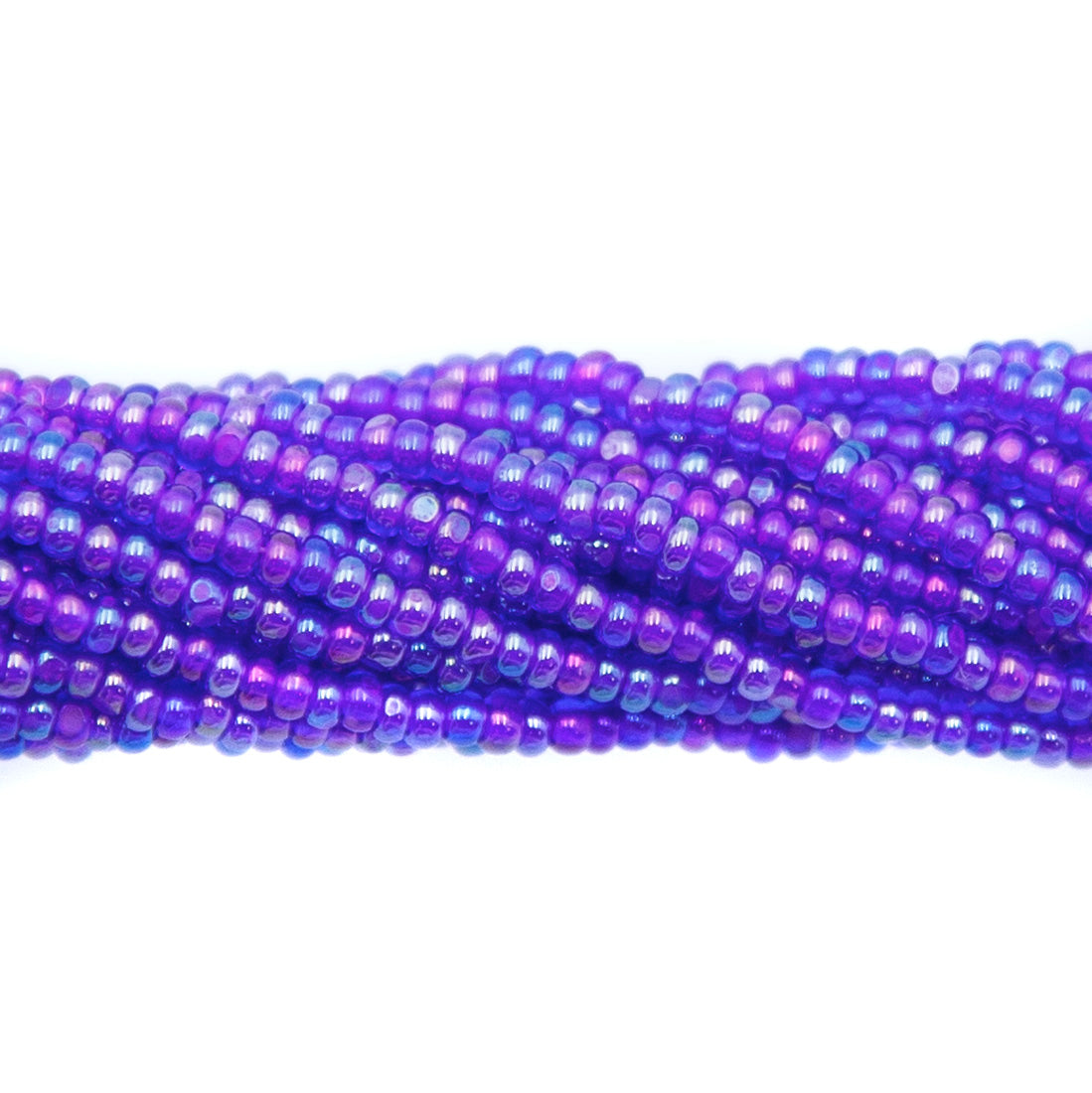 11SB598-CLCR: Czech Seed Bead True Cut Color Lined Amethyst AB 11/0 1 Hk