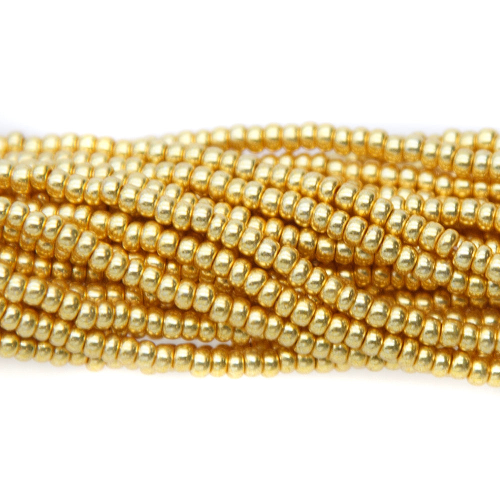 11SB853-R: CZ Seed Bead Gold Iris Color #68388 11/0 - 6HK