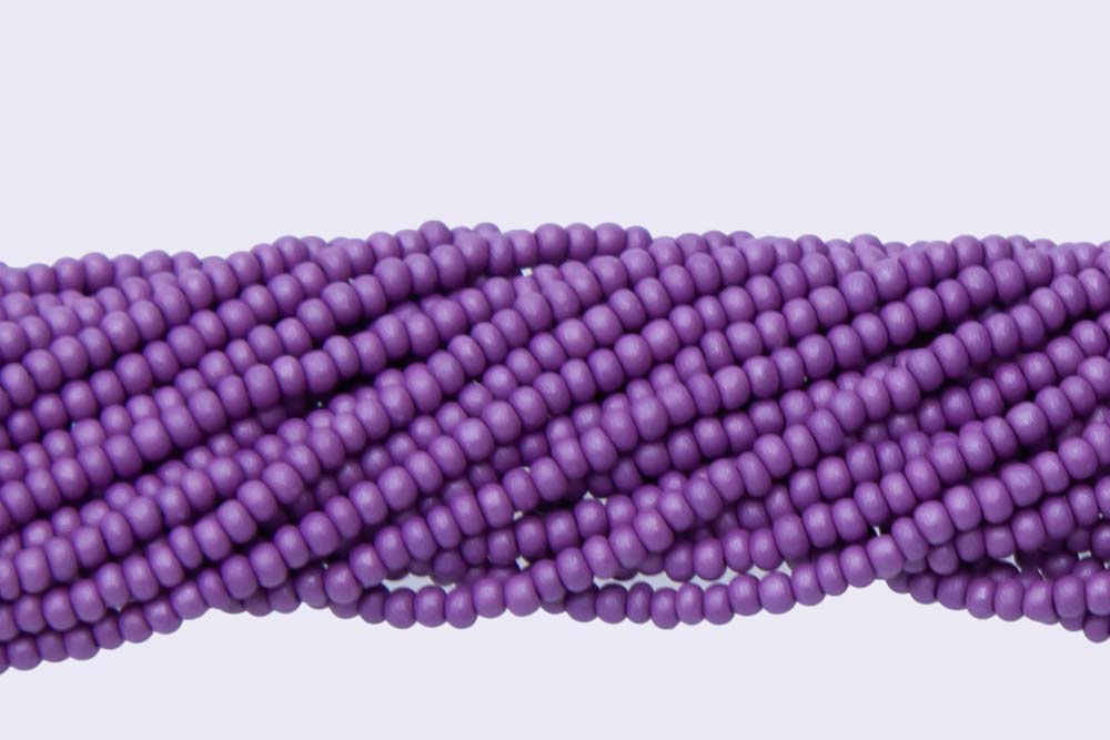 11SB949-MR: CZ Seed Bead Silk Red Grape Matte 11/0-1HK