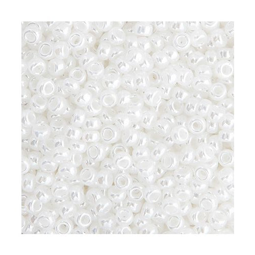 11SM0528R: Miyuki Japanese Seed Bead 11/0 White Pearl Ceylon - 25GM