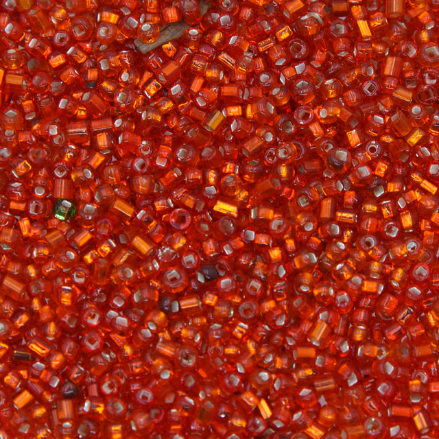 11SV100-23: VIN VEN TRNS S/L SQ-h Bright Red 11/0 250GM