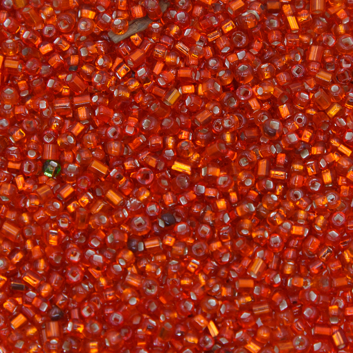 11SV100-23: Vintage Venetian Transparent S/L SQ-h Bright Red 11/0 250 Grams