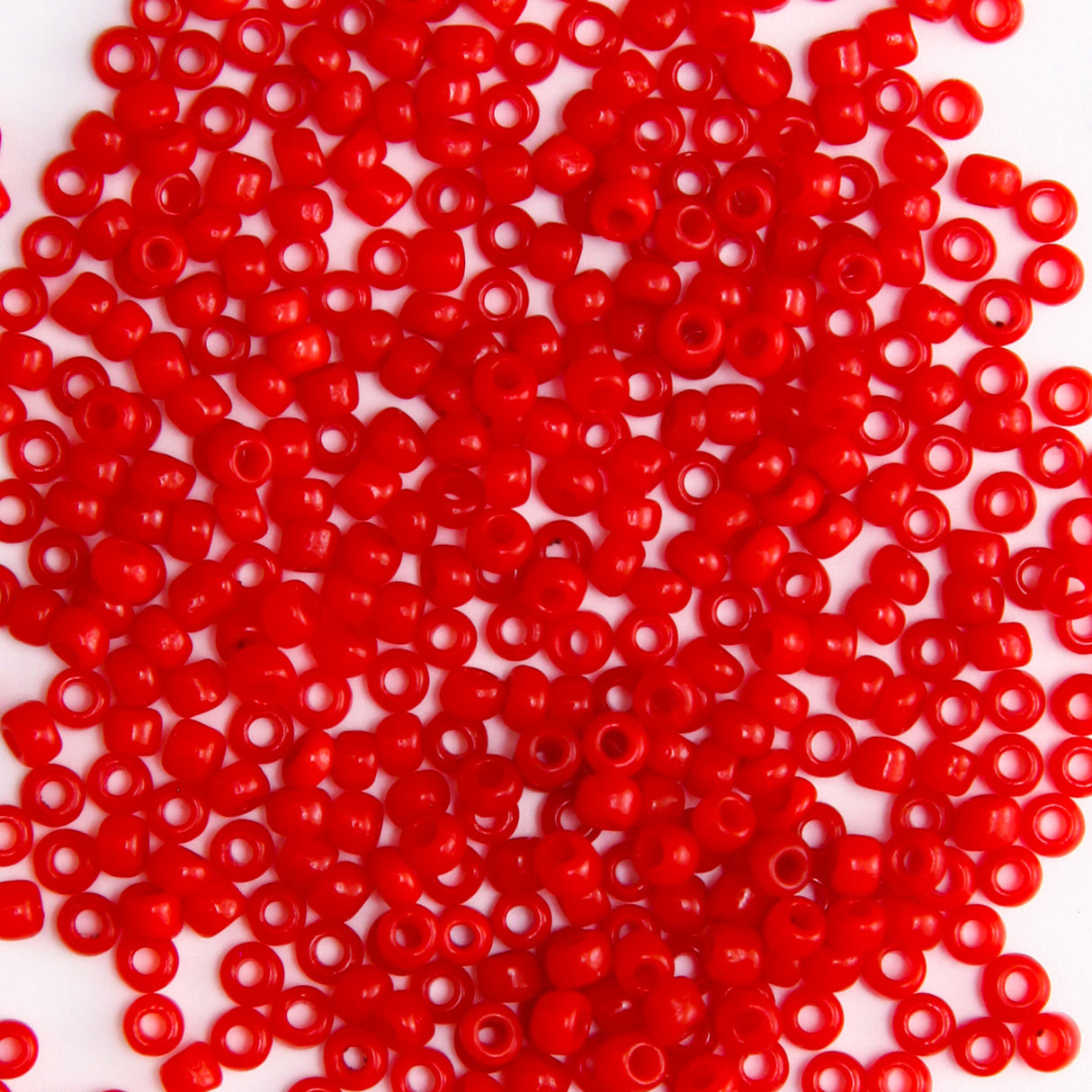 11SV100-43: Vintage Venetian Seed Bead Op Fire Engine Red 11/0 - 250 Grams