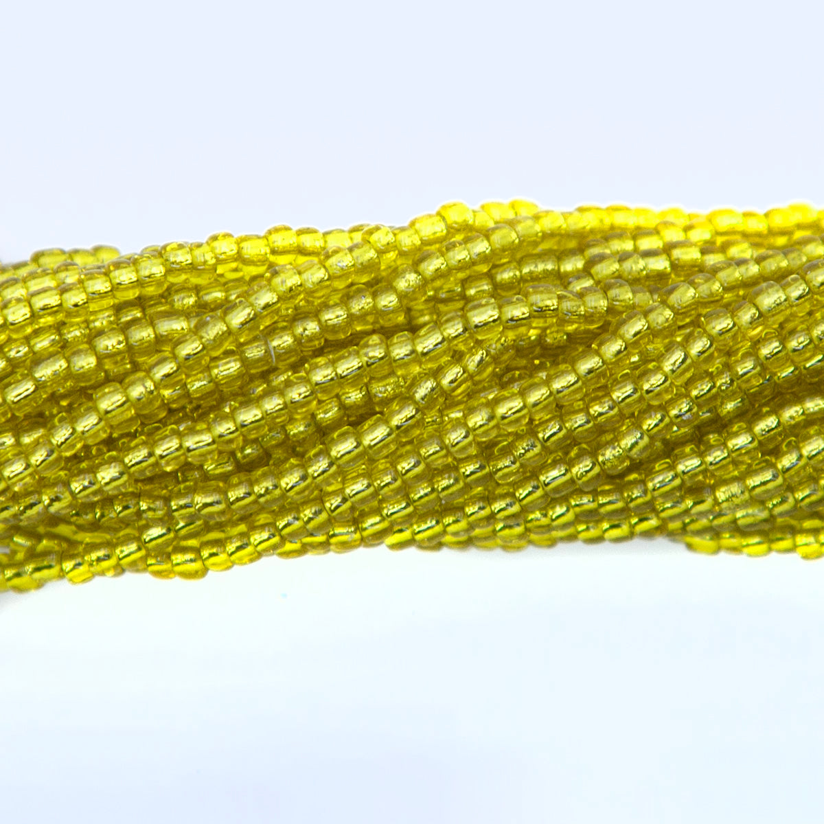 11SV426-S: Vintage Venetian S/L Green Yellow #4 11/0 500 Grams