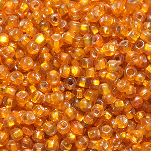 11SV434-8: Vintage Venetian S/L Orange #8 SQ Hole 11/0 500 Grams