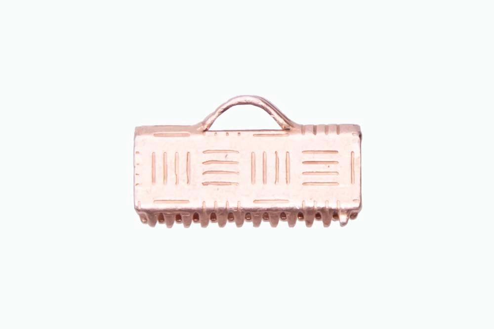 12FI82-C: Clamp End W/Loop 13mm Raw Copper - 12PC