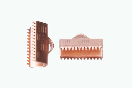 12FI82-CP: Clamp End W/Loop 13mm Raw Copper - 12PC