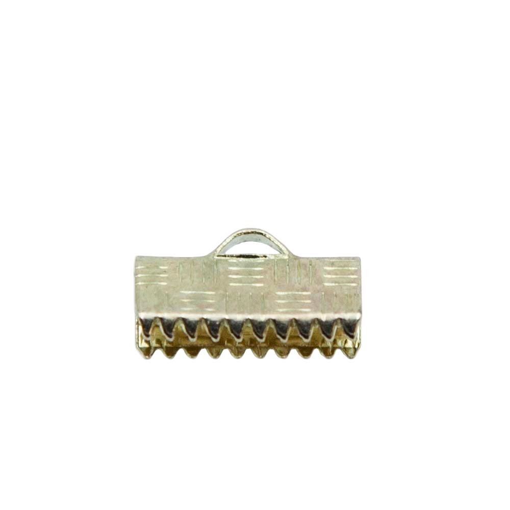 12FI82-GP: Clamp End W/Loop 13mm Gold Plt - 12PC