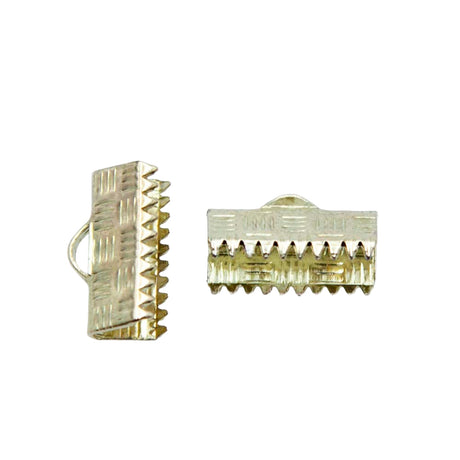 12FI82-GP: Clamp End W/Loop 13mm Gold Plt - 12PC