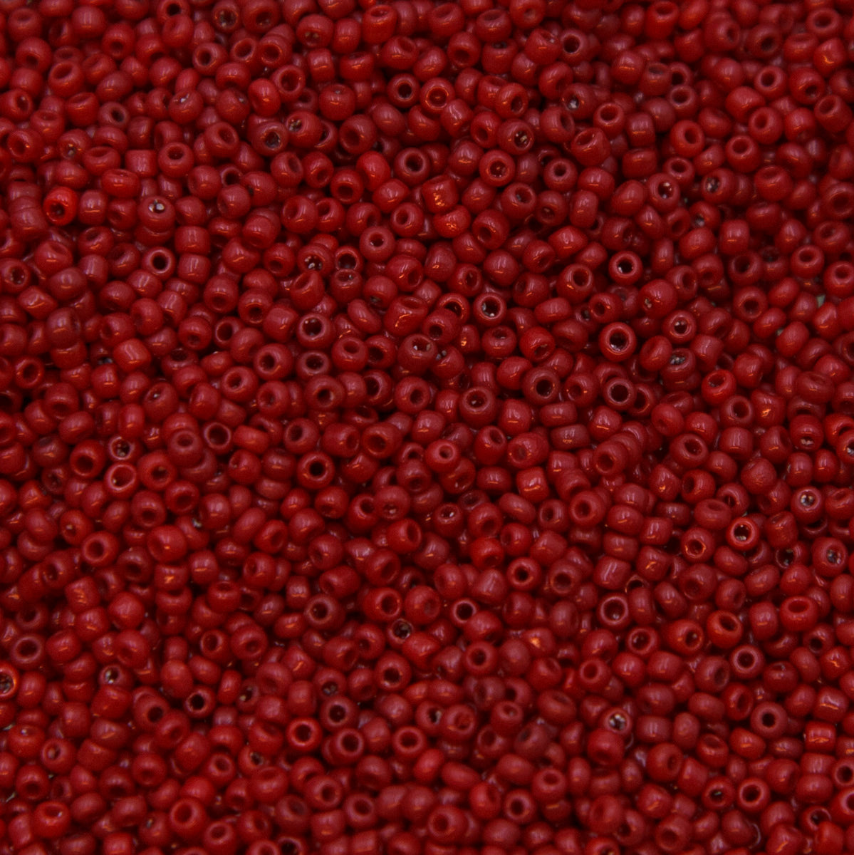 12SV146-1R: Vin Venetian Seed Bead Opaque Brick Red #1 12/0-50GM