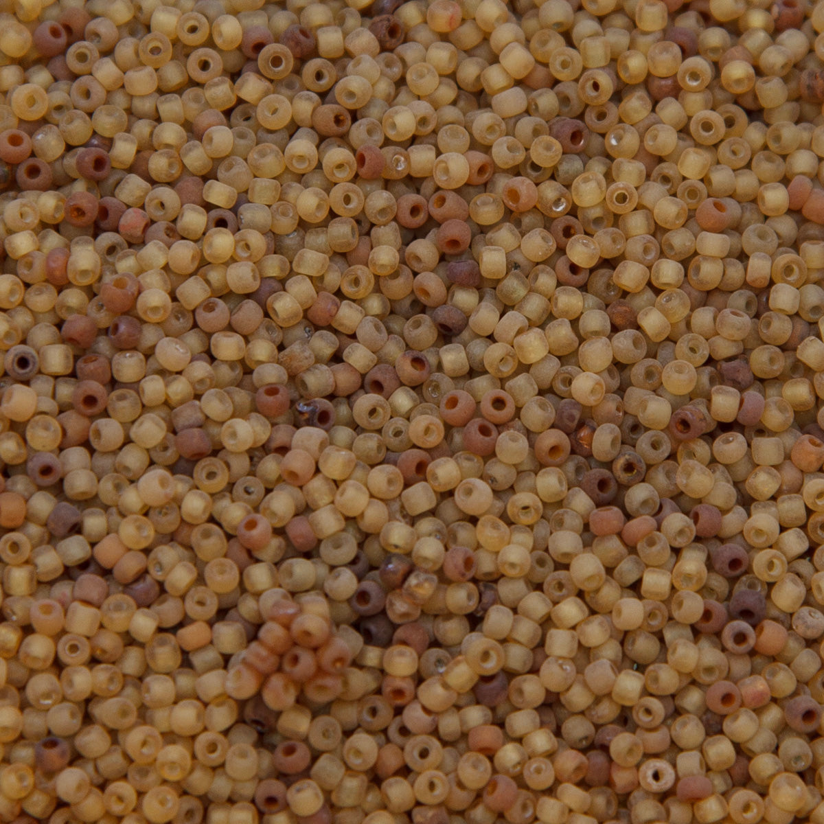 12SV253-19R: Vin Venetian Seed Bead Trans Gold #19 Unfinished 12/0-50GMs