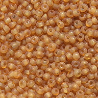 12SV253-25: Vintage Venetian Seed Bead Transparent Gold #25 Unfinished 12/0 - 500 Grams