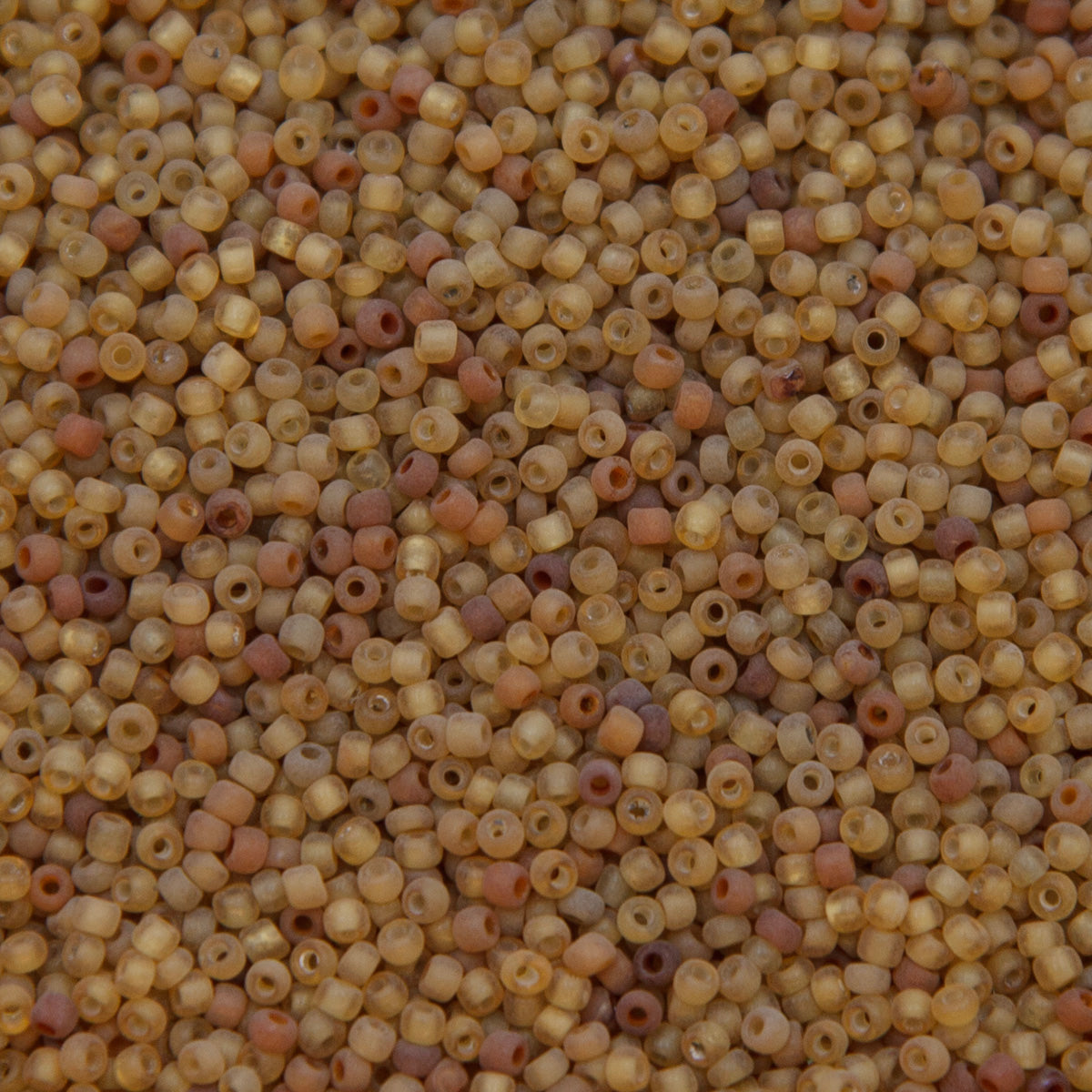 12SV253-4UR: Vin Venetian Seed Bead Trans Gold #4 Unfinished 12/0-50GMs