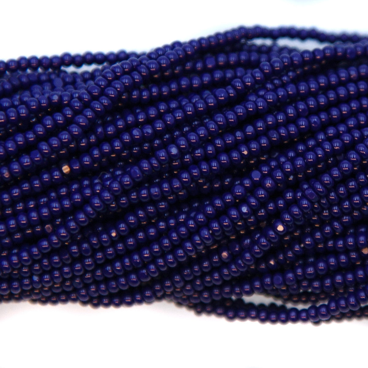 13SB179-CR: CZ Seed Bead Charlotte Navy Blue 13/0 1Hk