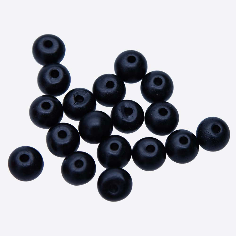 14BN158: Bone Smooth Round Dark Brown 14mm - 25PPK