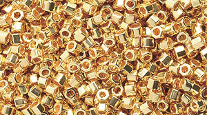 14SD854-CR: DBC0031 DELICA Hex 24kt Gold Plate 11/0 - 9GM