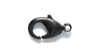 12FI644-MBR: Clasp Lobster Matte Black 12x7mm - 4PPK