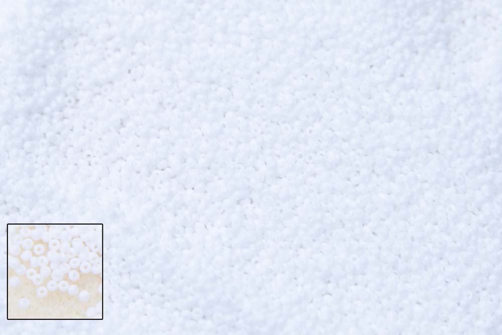 15SB112-CL: CZ Seed Bead True Cut White 15/0 100GM