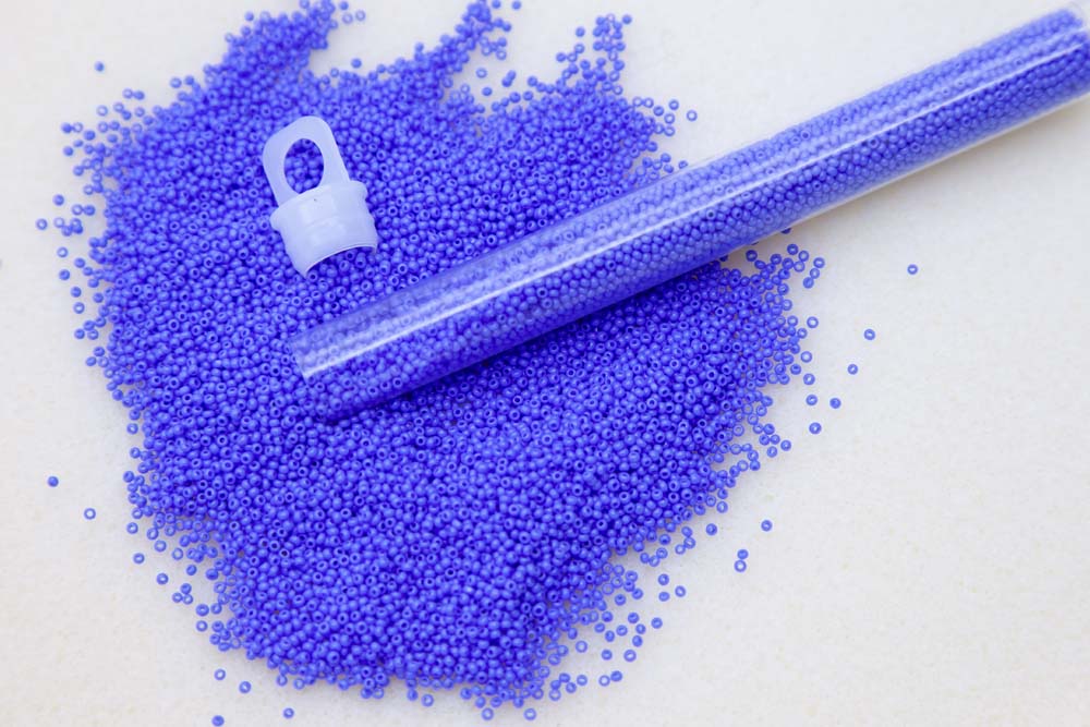 15SB172-CLR: CZ Seed Bead True Cut Sky Blue 15/0 - 10GM