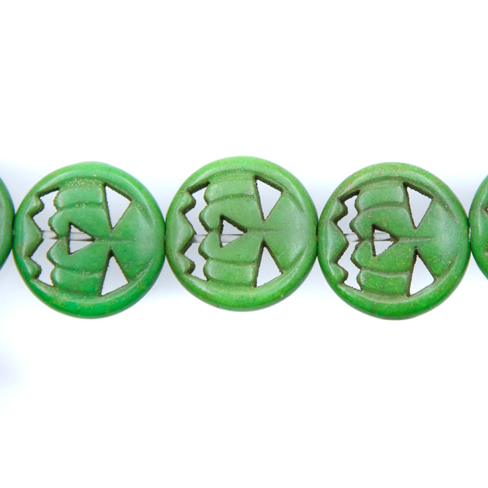 15ST50-G: Magnesite Green Pumpkin 15mm