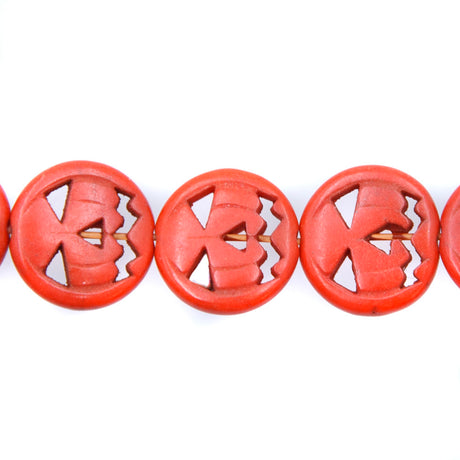 15ST50-PK: Magnesite Orange Pumpkin 15mm