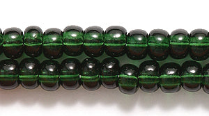 6SB283-D: CZ Seed Bead TR DK Olive Green 6/0 36STR