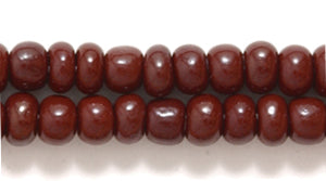 6SB156: CZ Seed Bead Opaque Chocolate Brown 6/0 36STR