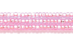 11SB492-DY: CZ Seed Bead Silver Lined Dyed Pink 11/0 - 6HK