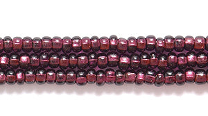 11SB499: CZ Seed Bead Silver Lined Deep Amethyst 11/0 6HK
