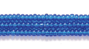 10SB268: CZ Seed Bead TR Capri Blue 10/0 5HK