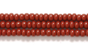 10SB154: CZ Seed Bead Opaque MED Brown 10/0 5HK