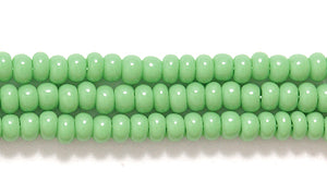 10SB183: CZ Seed Bead Opaque MED Green 10/0 5HK