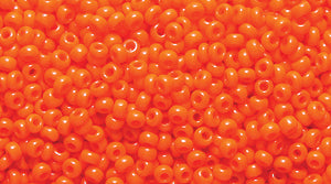 14SB134-L: CZ Seed Bead Op Orange 14/0 50GM