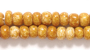 6SB2100: CZ Seed Bead White With Travertine 6/0 36STR