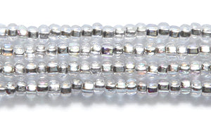 11SB412-AB: CZ Seed Bead Silverlined Crystal AB 11/0 6HK