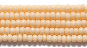 10SB6132: CZ Seed Bead Sol Gel Opaque Orange Sorbet 10/0 5HK