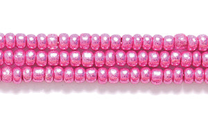 11SB894: CZ Seed Bead MTLC Fuchsia 11/0 Not Color Fast 6HK