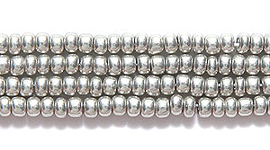 11SB815: CZ Seed Bead Coated Metallic Nickel Silver 11/0 6HK