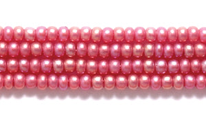 11SB895-AB: CZ Seed Bead Metallic Fuchsia AB 11/0 6HK
