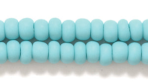 6SB185-M: CZ Seed Bead Opaque Matte Turquoise Green 6/0 36STR