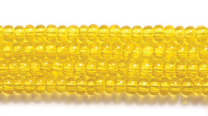10SB222: CZ Seed Bead TR LT Yellow 10/0 - 5HK